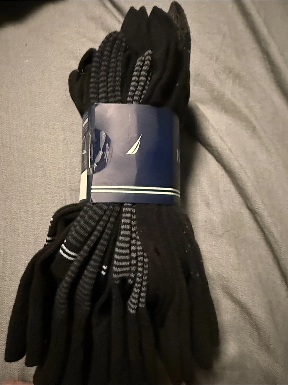 Nautica Black Men's Dress Socks - 6 Pack NWT